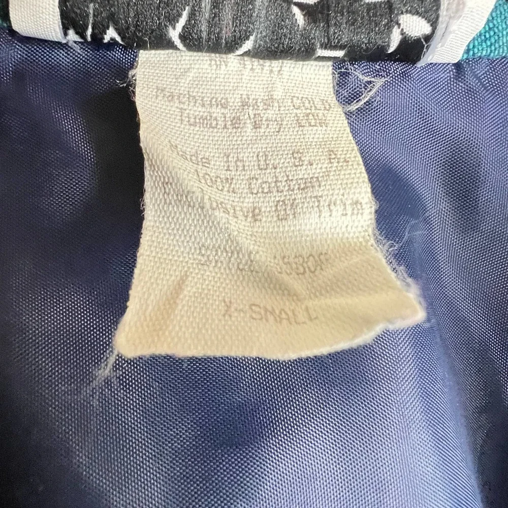 Vintage 80s My Kinda Petite Lightweight Denim Striped Jacket Women's Size XS - Picture 11 of 13